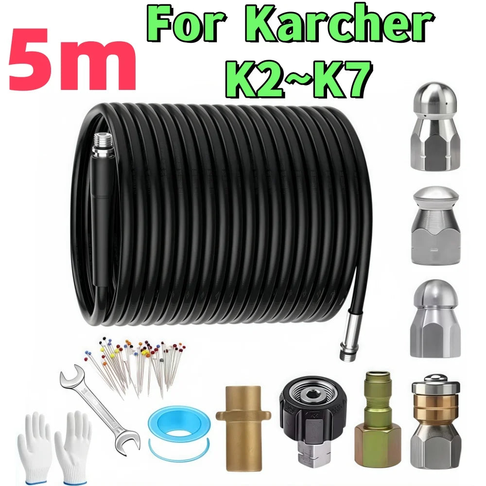 35m Sewer Drain Water Cleaning Hose Sewage Pipe