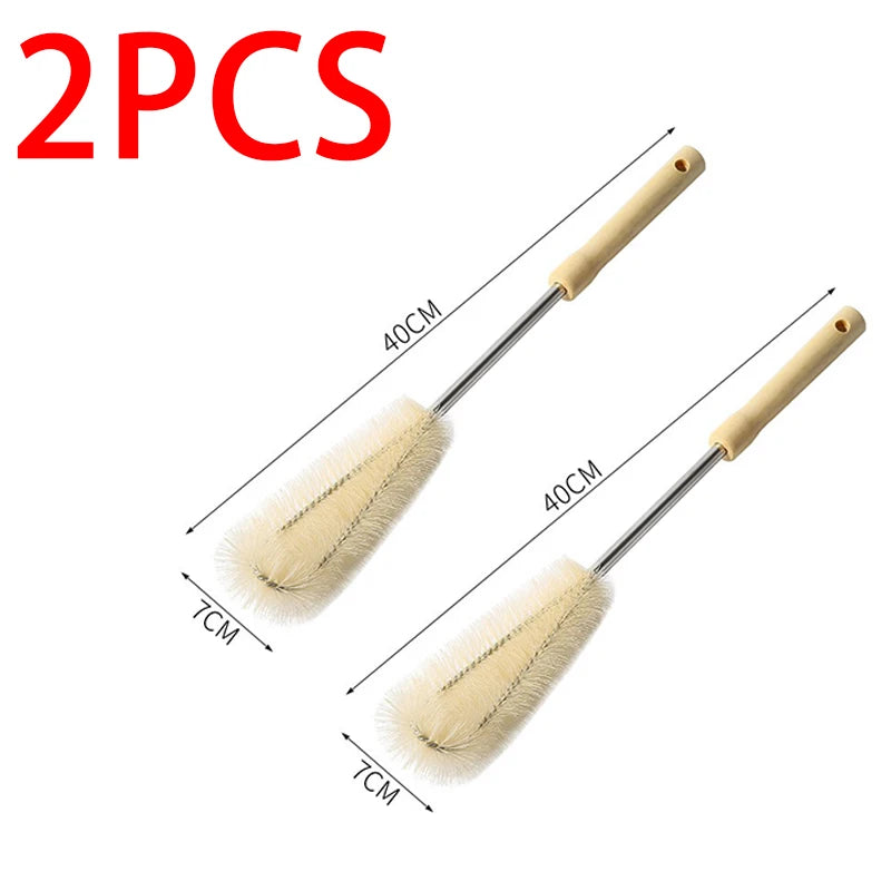 Wooden Bottle Cleaning Brush Long Handle Washing Brush