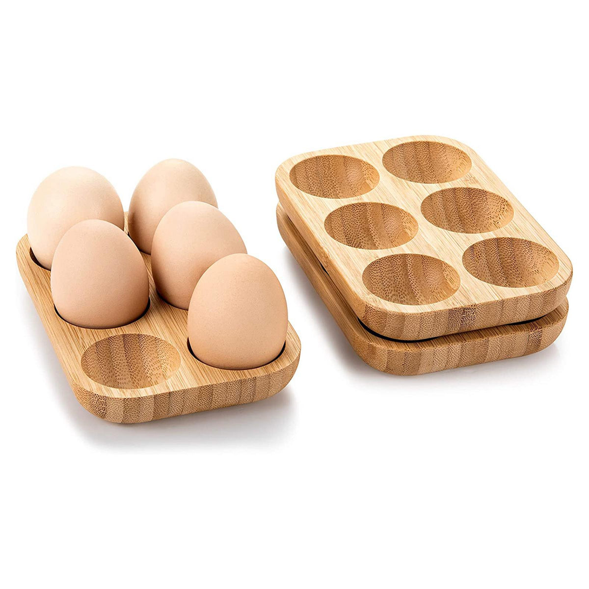 Egg Holder Double Row Egg Organizer Rack Refrigerator