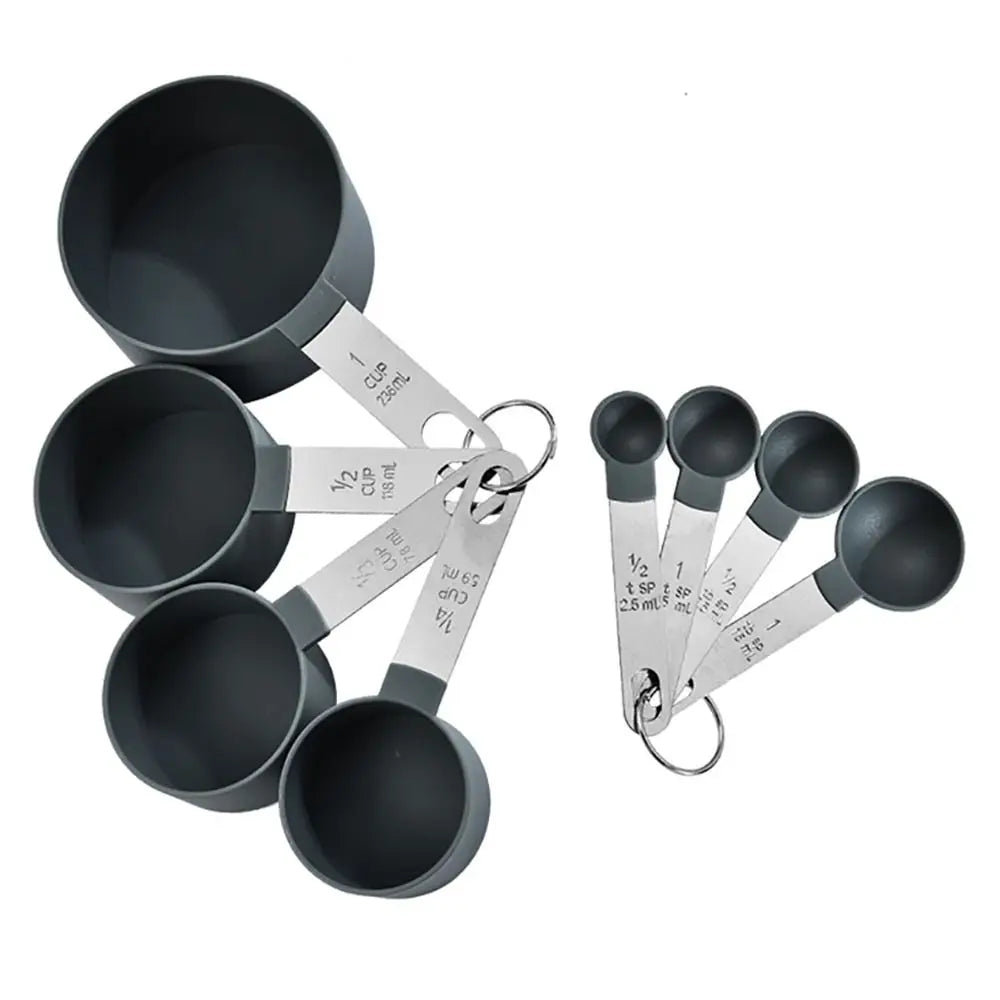 8pcs/Set Stainless Steel Handle Measuring Cups Measuring