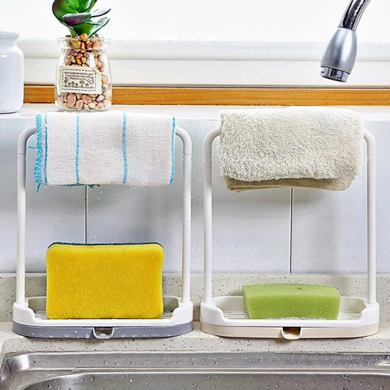 Dishcloth Drainer Rack Towel Rack Dishcloth Holder Countertop