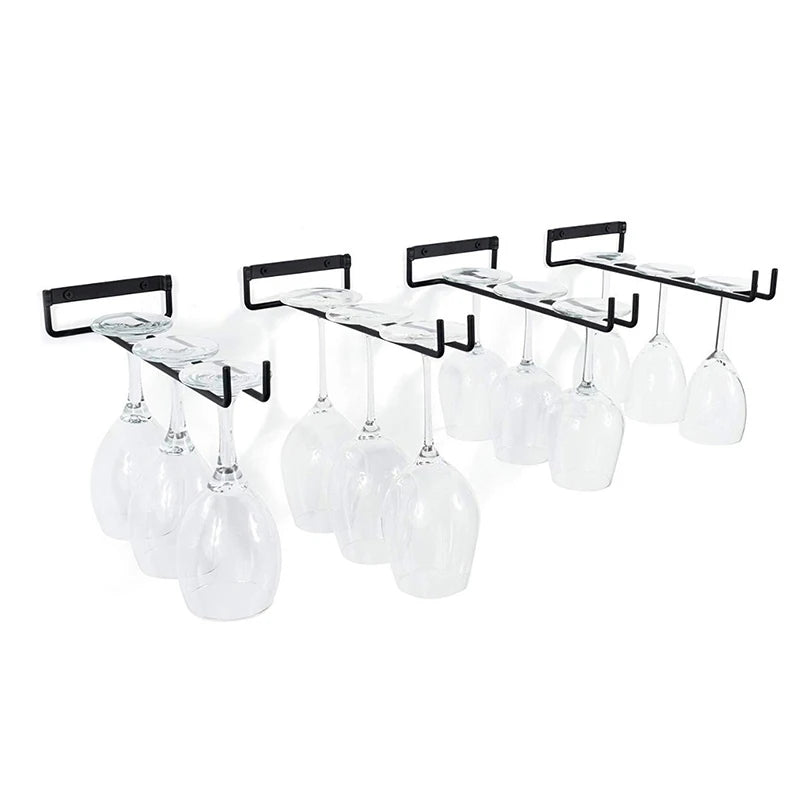 1pc Iron Wall Mount Wine Glass Rack Hanging