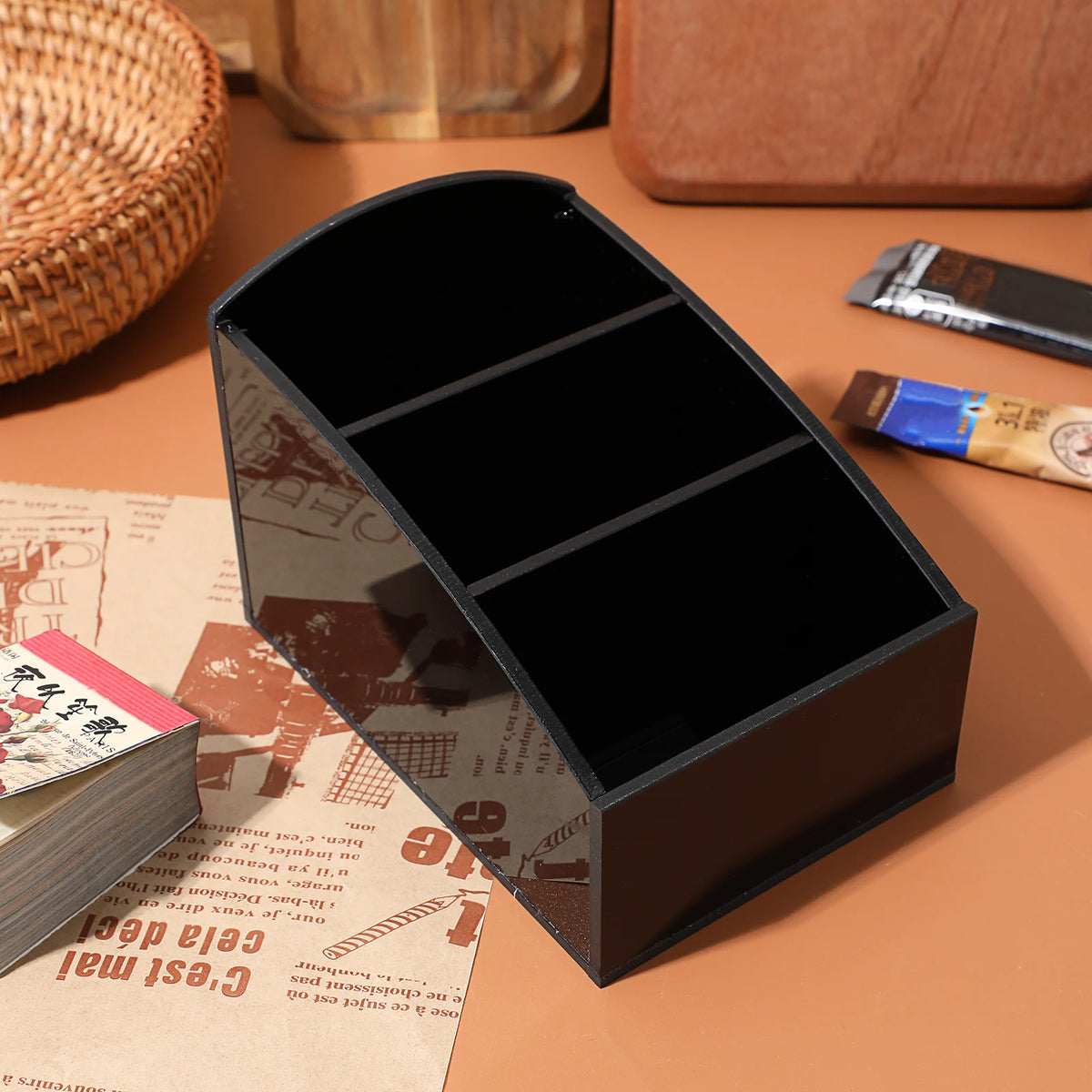 Acrylic Tea Bag Storage Box Desktop Sugar Bag