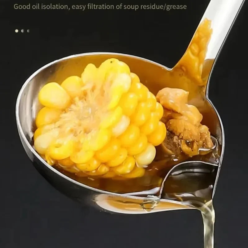 Stainless Steel Oil Separating Spoon Soup Colander Gravy
