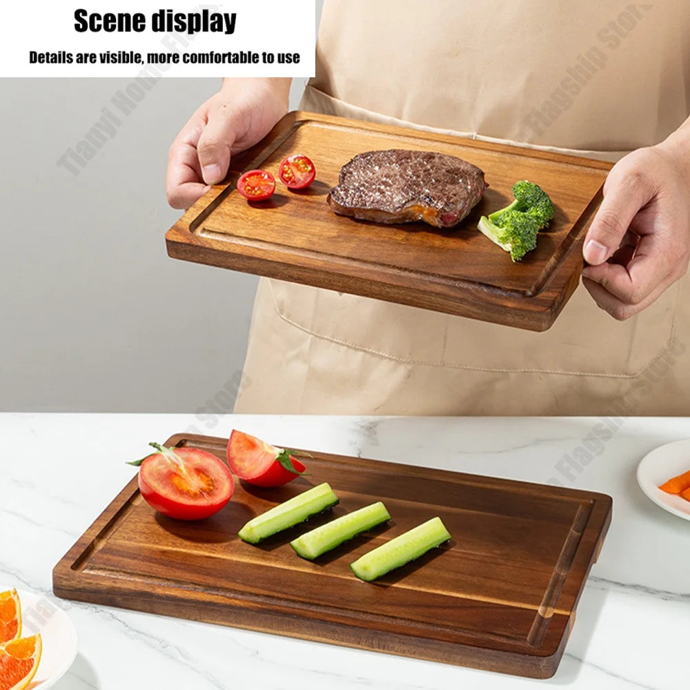 Acacia Wood Cutting Board Thickened Chopping Board Large