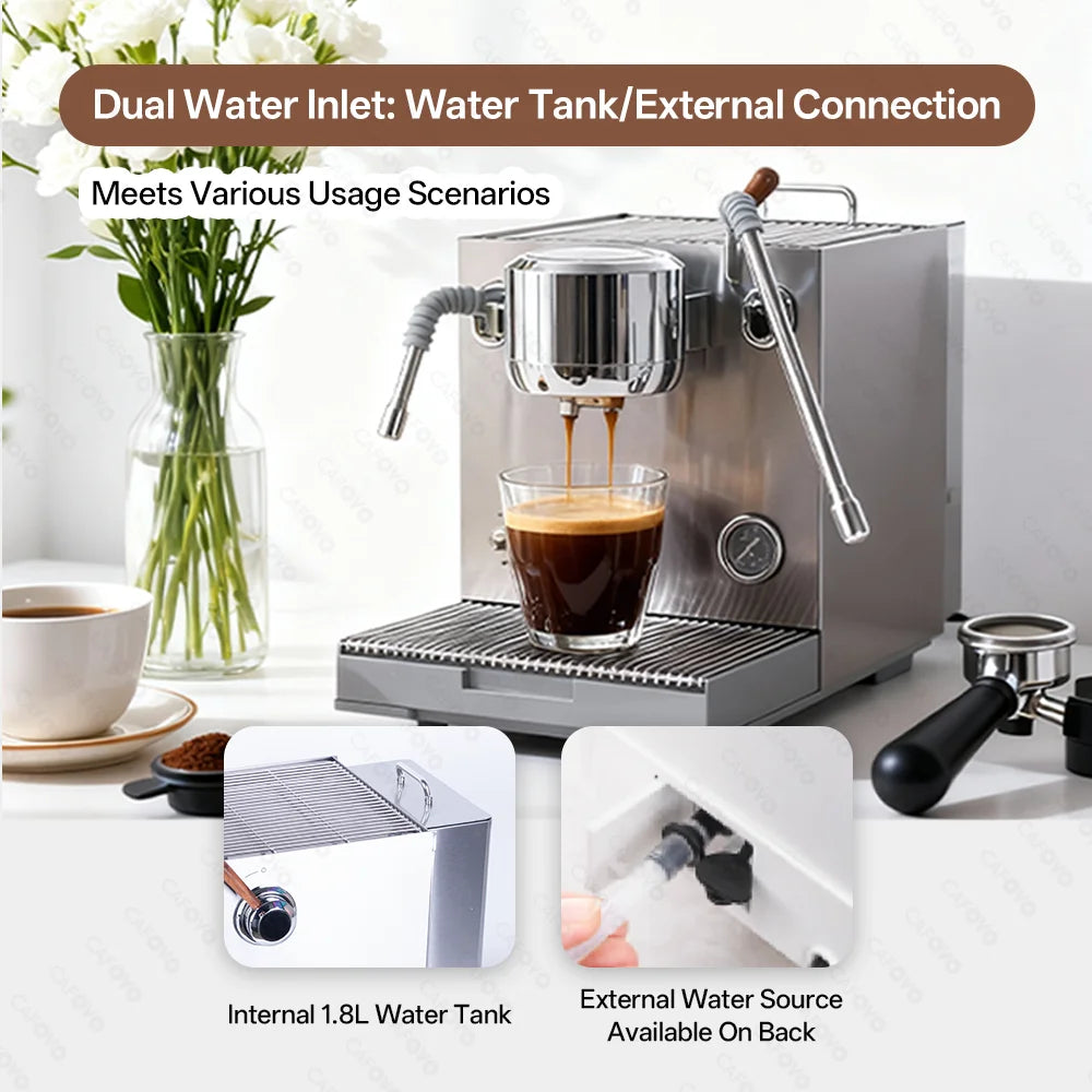 Cafovo E120 9bar Commercial Espresso Machine Boiler Ulka