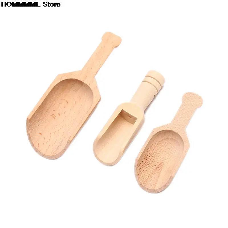 1pc Mini Wooden Scoops Bath Salt Spoon Candy