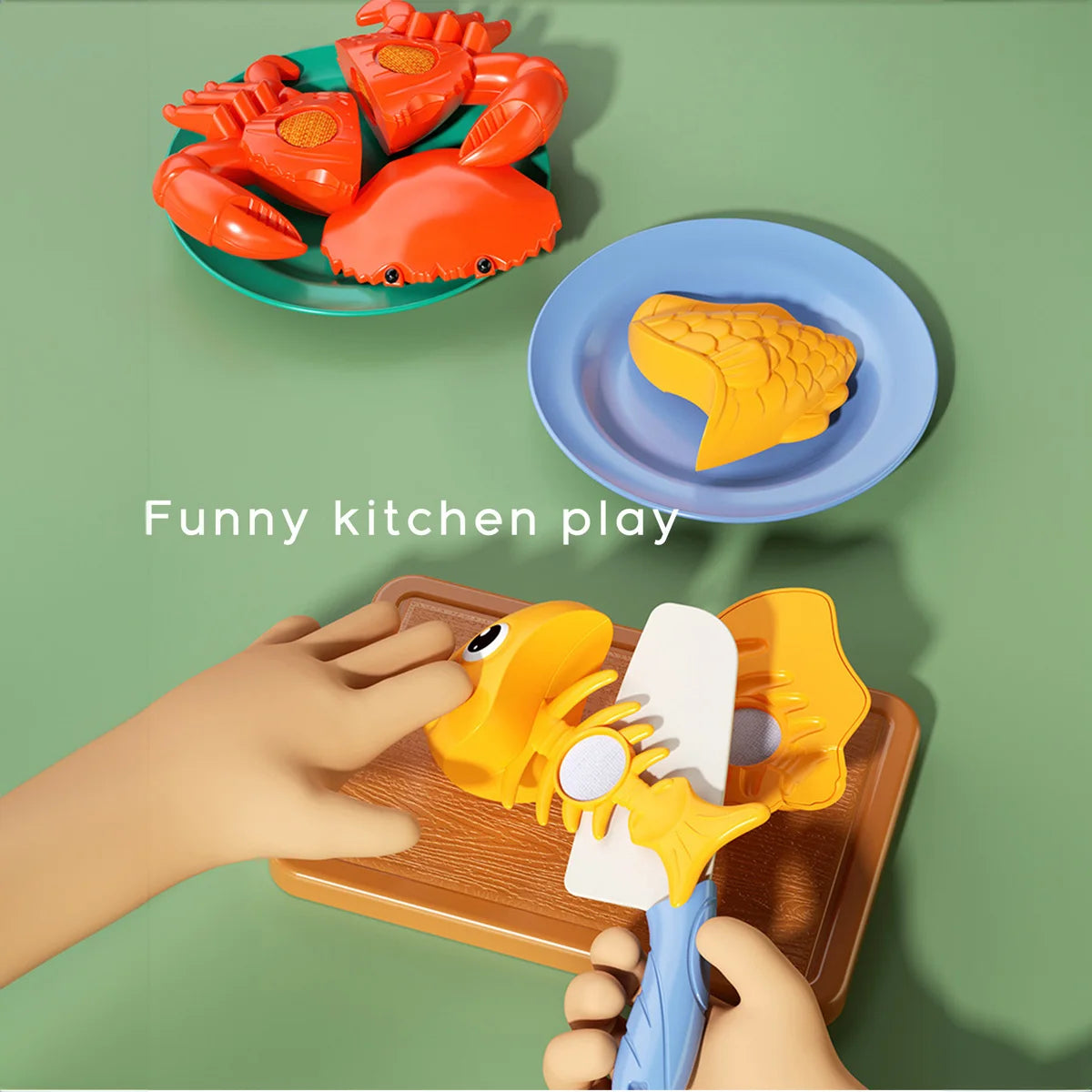 Cutting Play Food Toys Pretend Cooking Fruit &Vegetables&Fast