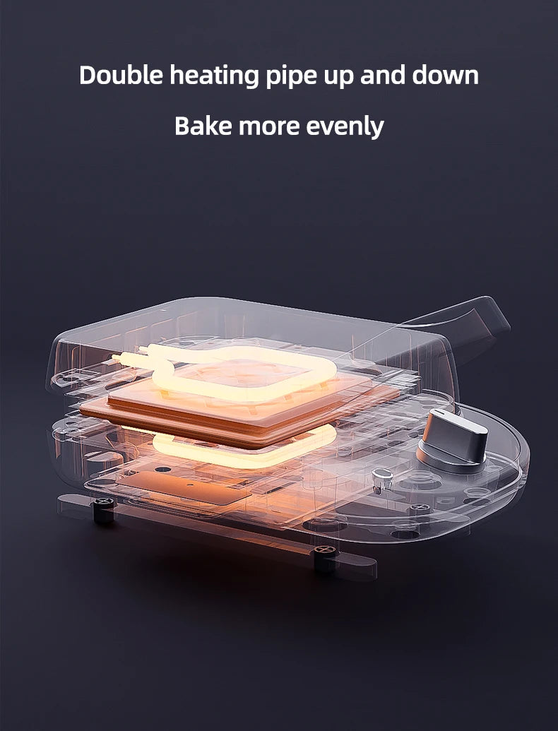 600w Electric Sandwich Maker Waffle Maker Multi-Baker Breakfast