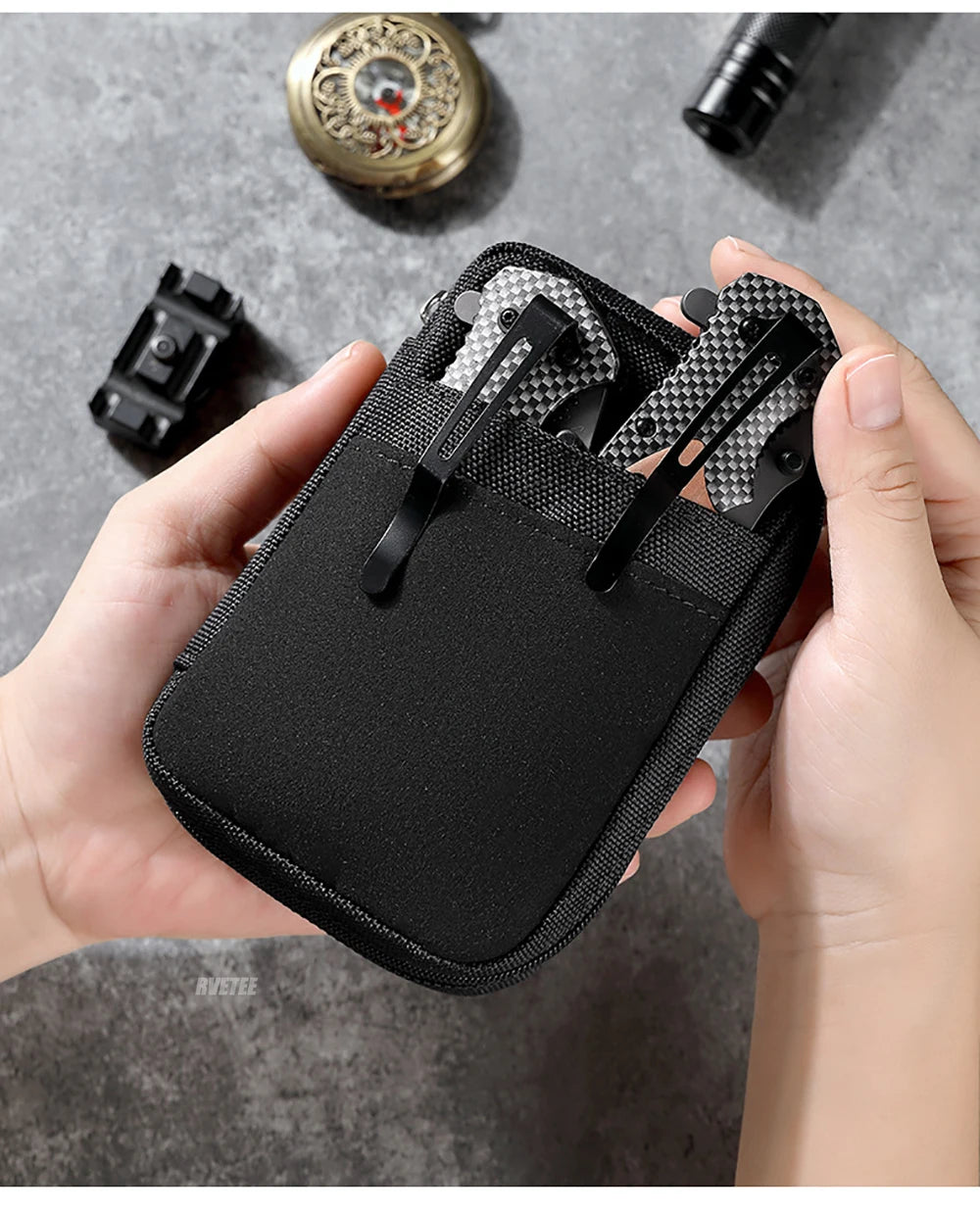 Outdoor Edc Organizer Pouch Pocket Bag Men Utility