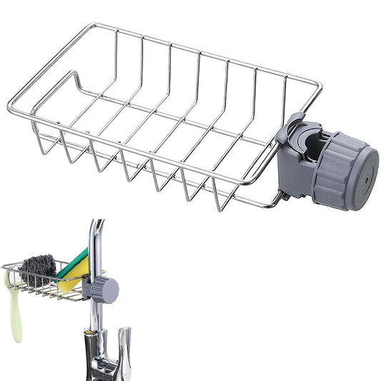 Sink Drain Rack Sponge Storage Flexible Faucet Holder