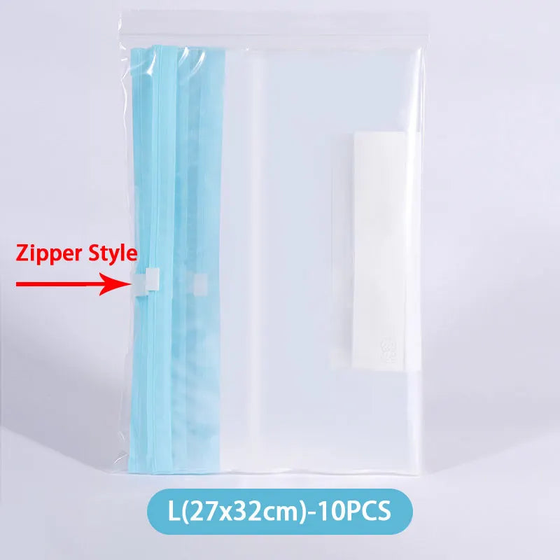 Reusable Zipper Bag Stand Up Zip Shut Plastic