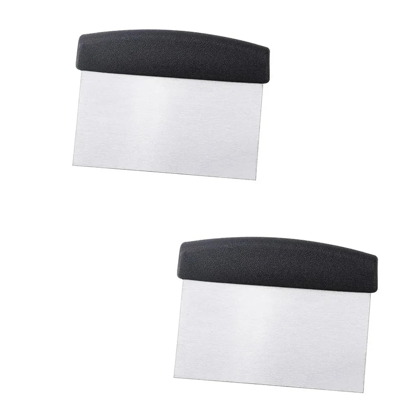 Stainless Steel Dough Scraper Chopper Silicone Handle Versatile