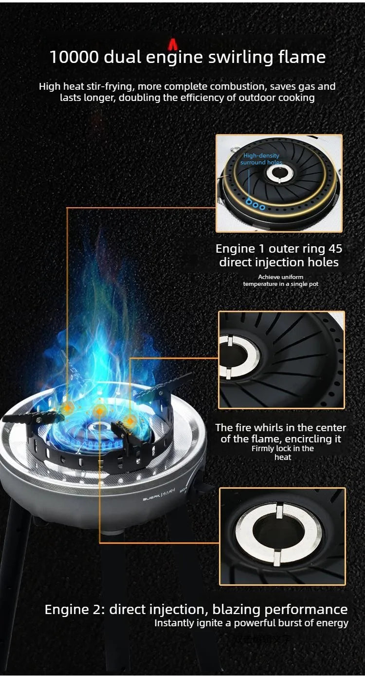 Dotwise Camping Gas Stove Outdoor High Power Support