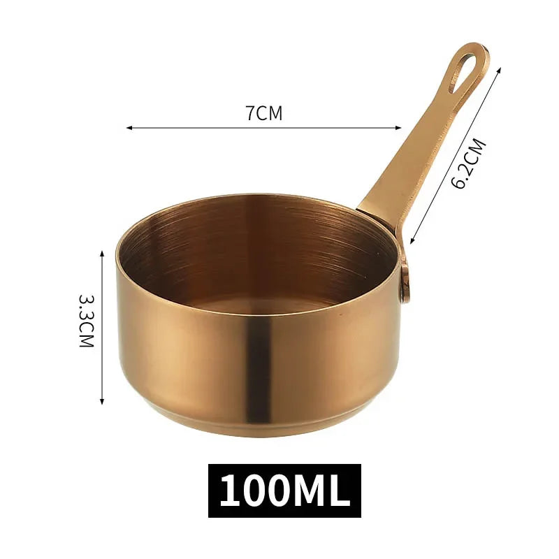 60/80/100ml Sauce Pan Pot Stainless Steel Nonstick Milk