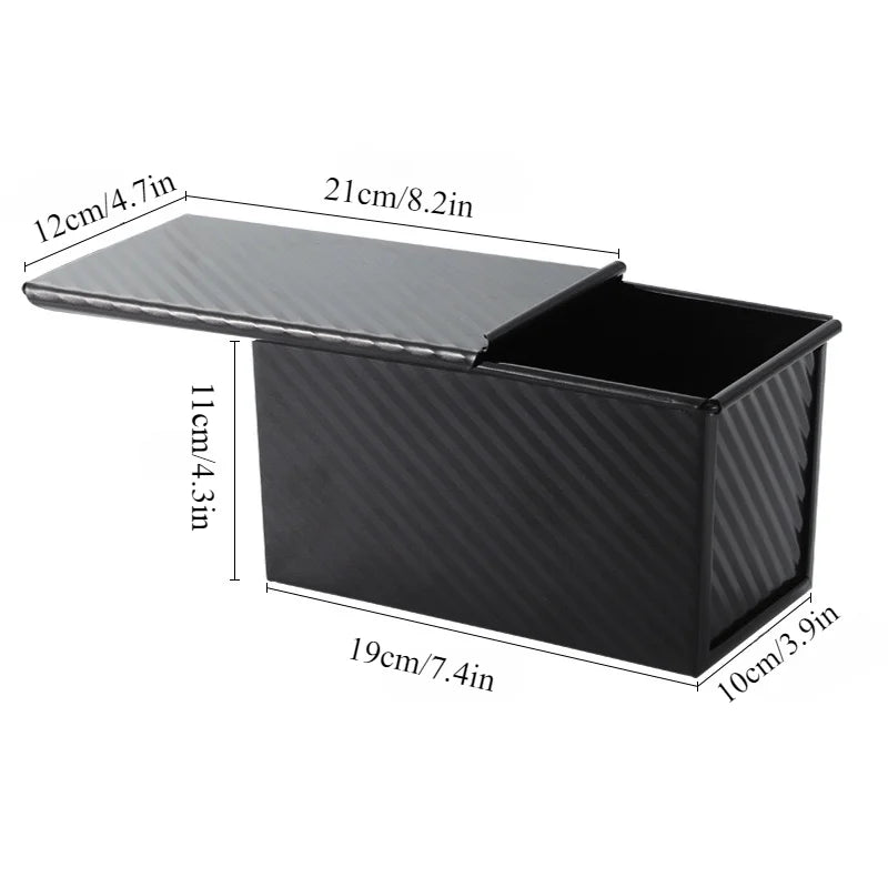 Rectangle Loaf Pan Lid 1lb Non-Stick Bread Baking