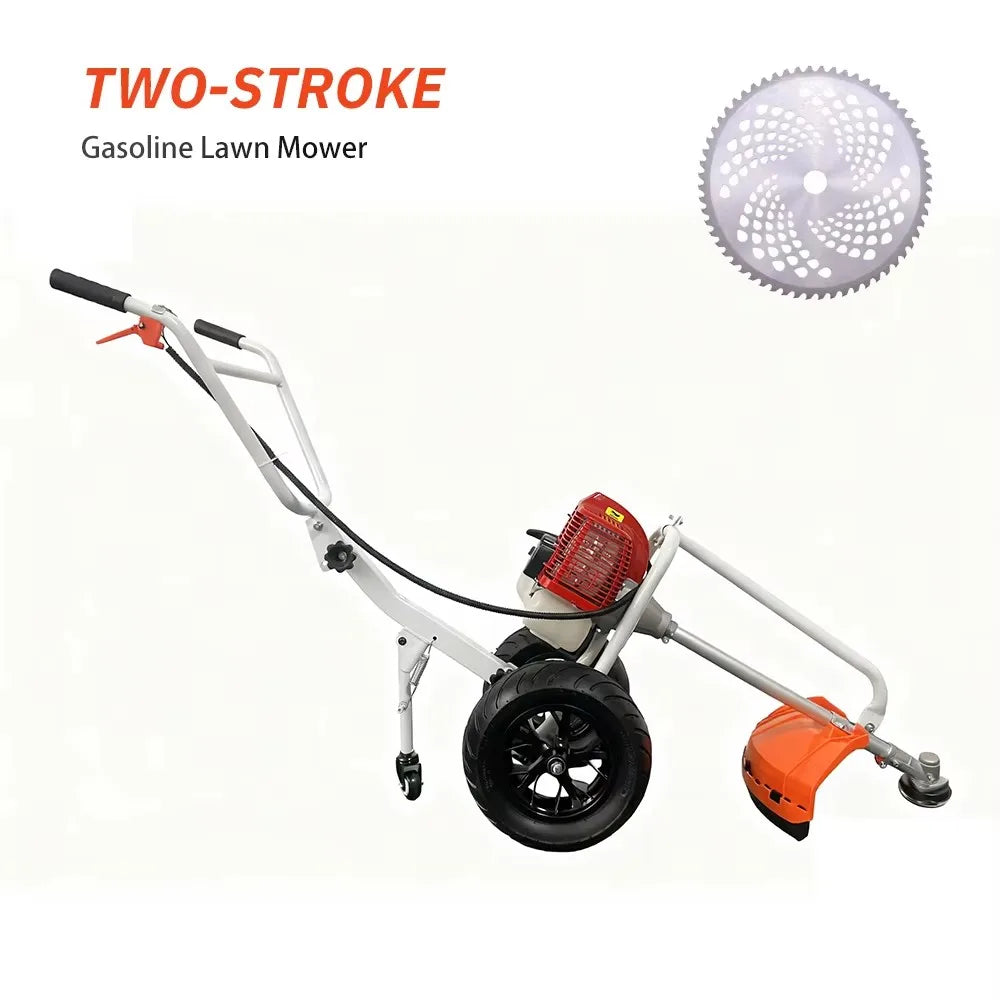 4/2 Stroke Push-Type Lawn Mower Use Weed Trimmer