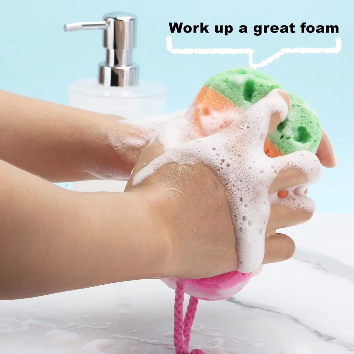 Exfoliating Bath Sponge Body Sponges Shower Loofah Soft