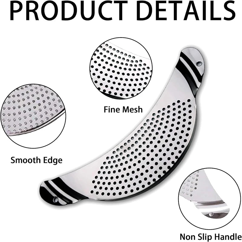 Stainless Steel Pan Pot Strainer Handle Pot Strainer
