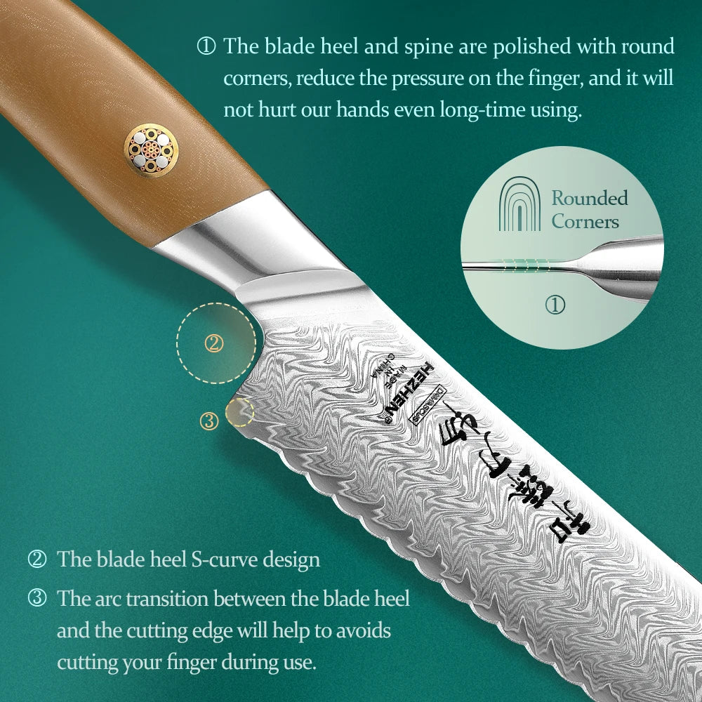 Hezhen 1pc Or 5pc Knife Chef Knife 67