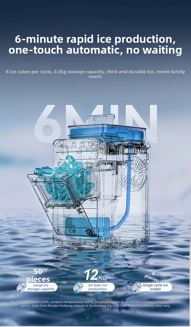 15kg Automatic Ice Maker Machine Compact Mini Dorm/Office/Home