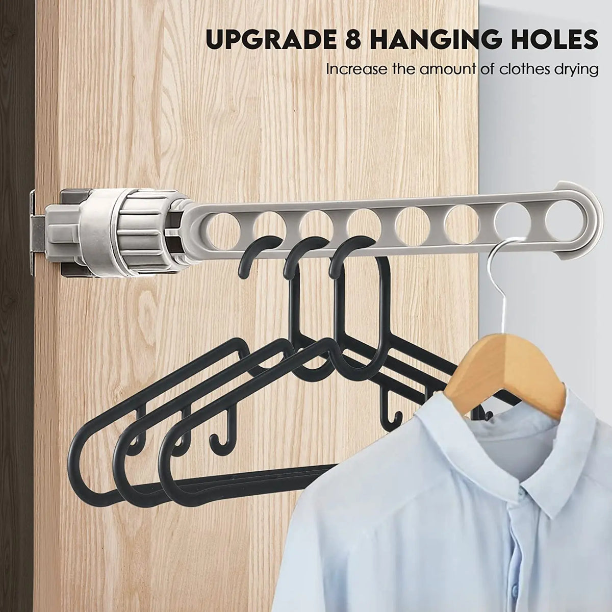 Indoor Holes Clothes Window Hanger Frame Drying Rack