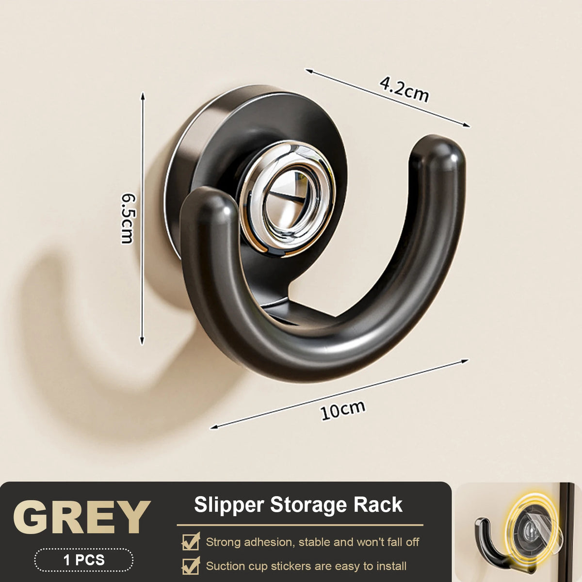 Slippers Rack No Punching Bathroom Simple Slipper Hook