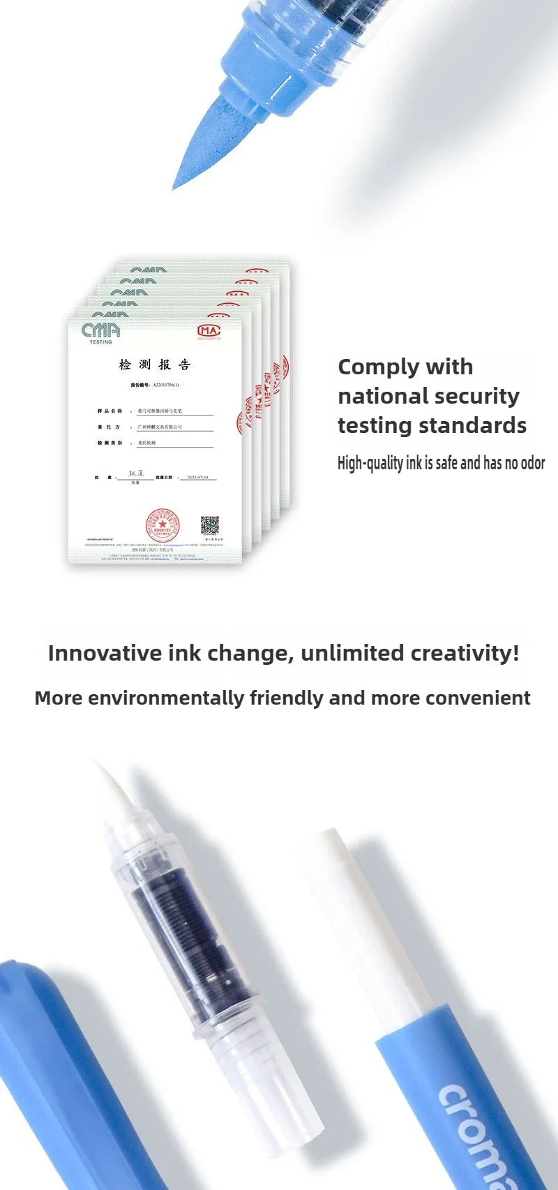Croma 160/1 Colors Refillable Direct Liquid Acrylic Marker