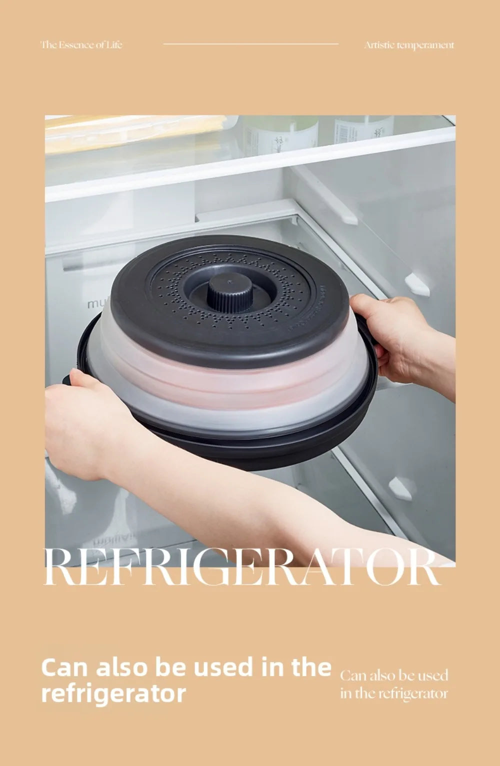 Silicone Microwave Splatter Cover Oil-Proof Splash-Proof