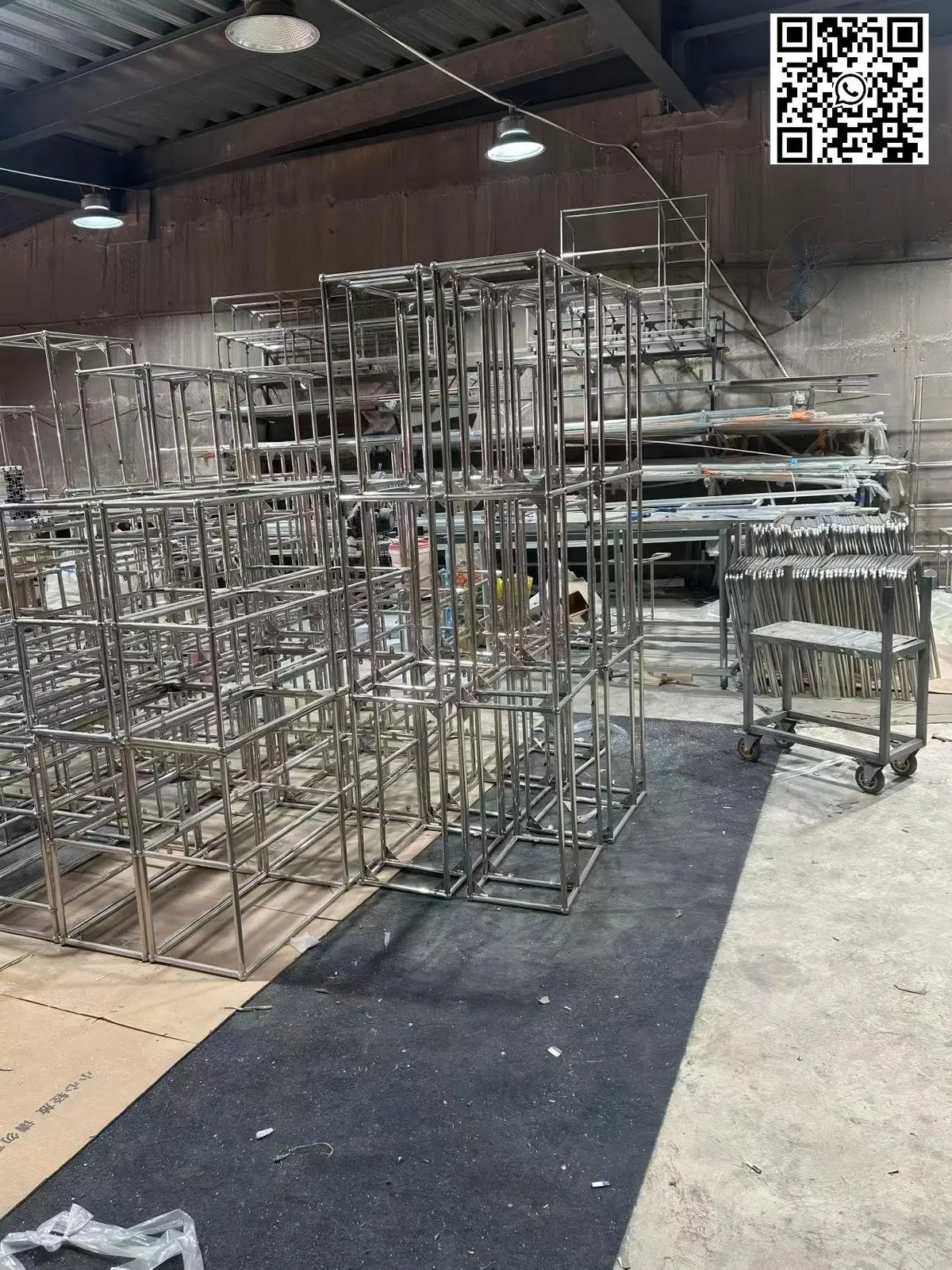 Solid Stainless Steel Bookshelf Multi-Layer Storage Rack