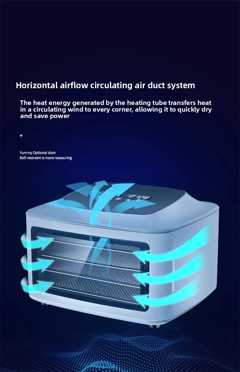 4-Layer Food Dehydrator Machine 400w Stainless Steel Drying