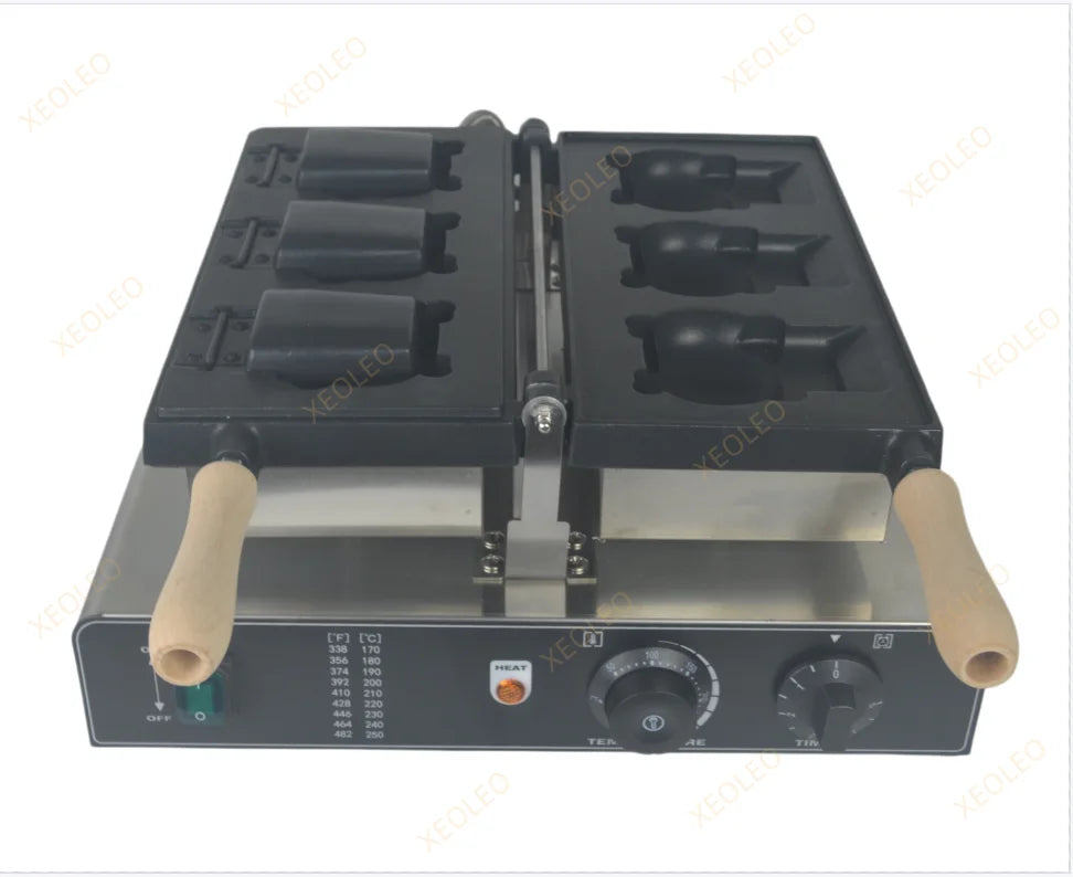 Xeoleo Electric Cartoon Kitty Cat Waffle Machine 1800w