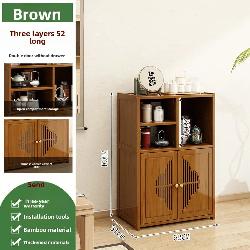 Tea Cabinet Locker Living Room Tea Table Against