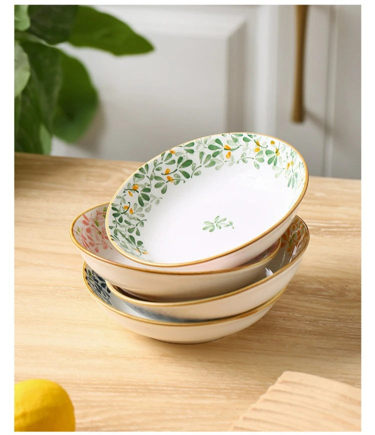 Japanese Style Ceramic Dessert Sauce Dish Plate Creative