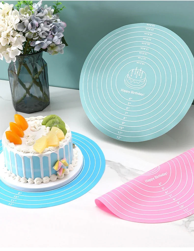 Silicone Cake Mat 12 Inch Round Silicone Mat