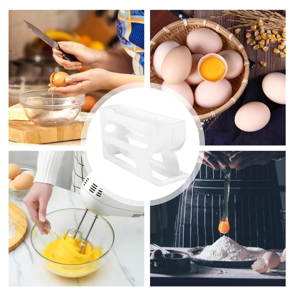 Egg Holder Tiers Automatic Rolling Egg Dispenser Rack