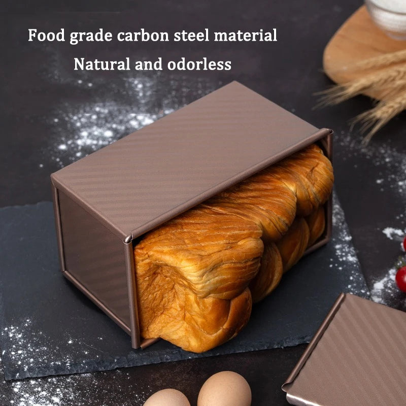 Rectangle Loaf Pan Baking Toast Pullman Box Tray