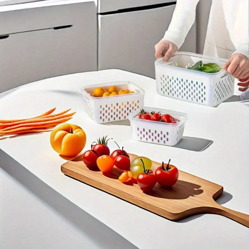 4/6pcs/Set Leak-Proof Food Storage Containers-Airtight Stackable