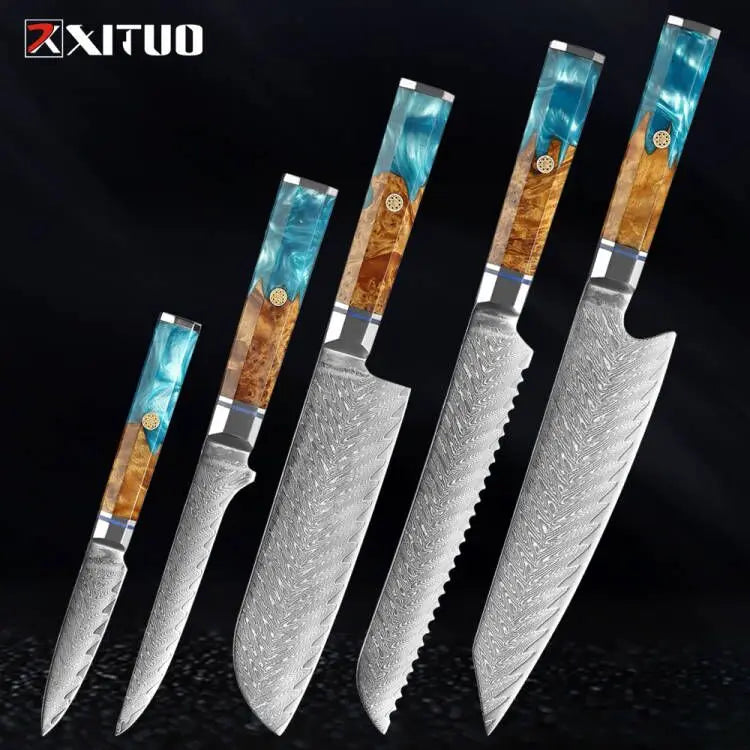 Japanese 67-Layer Damascus Steel Knife Utility Knife Meat