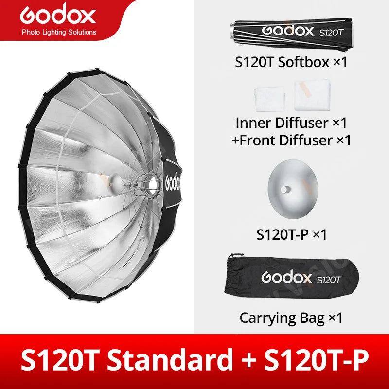 Godox S65t S85t S120t Umbrella Style Quick Installation