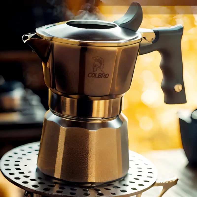 Colbro Moka Pot Stainless Steel Double Valve Triple
