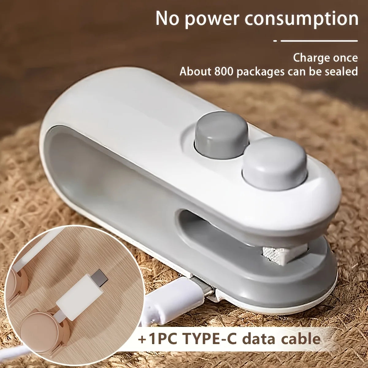 2-In-1 Cold Mini Vacuum Sealer Usb Rechargeable Food