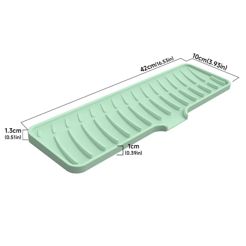 1pcs Wave Draining Pad Silicone Drying Mat Non-Slip