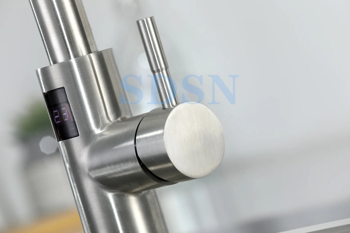 Digital Touch On Faucet 304 Stainless Steel Cold