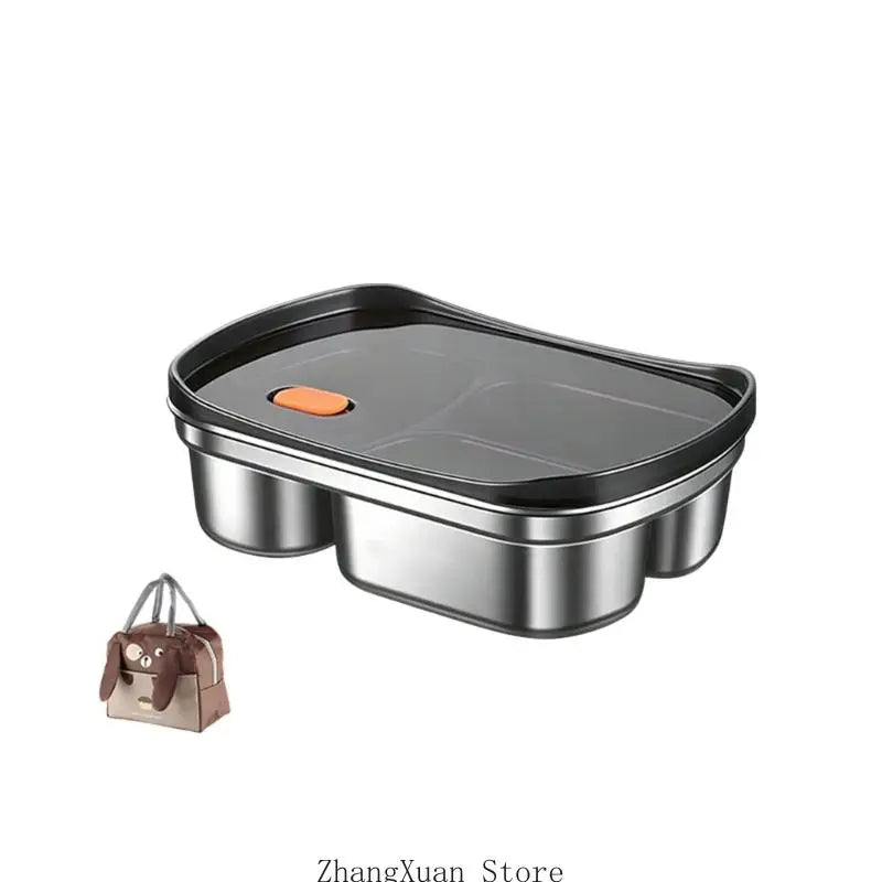 Divided Meal Preps Lunch Box Stainless Steel Container