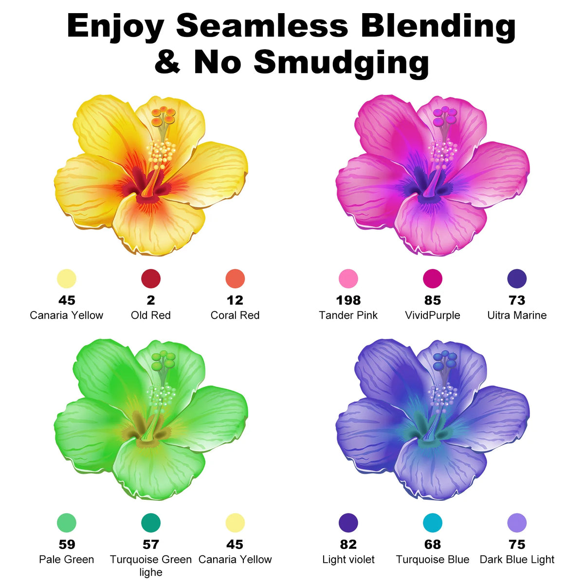 48-180 Colors Dual Tip Brush & Chisel Permanent