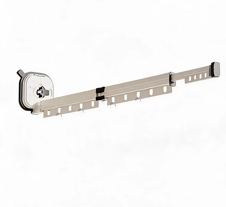 No Drill Suction Cup Clothes Rack Aluminum Alloy