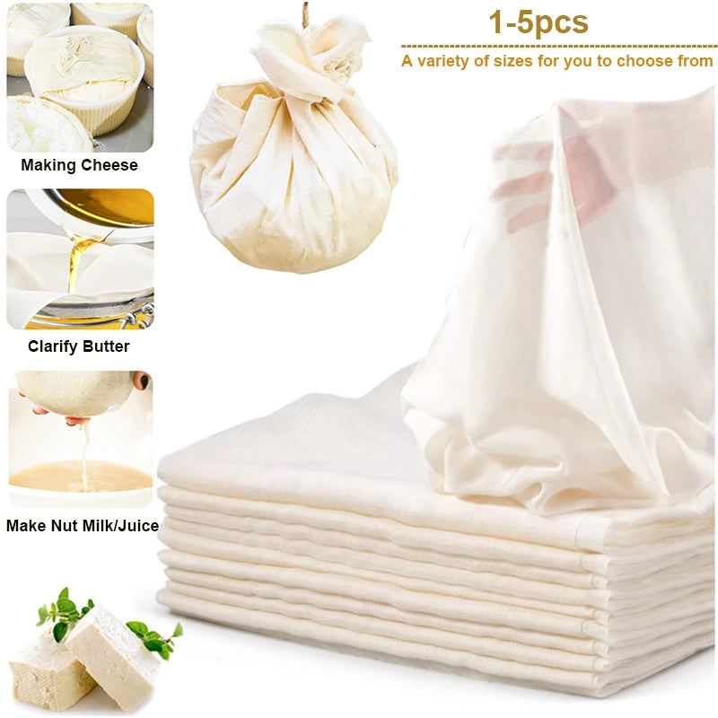 1-5p Cotton Gauze Muslin Tofu Cheese Soy Milk