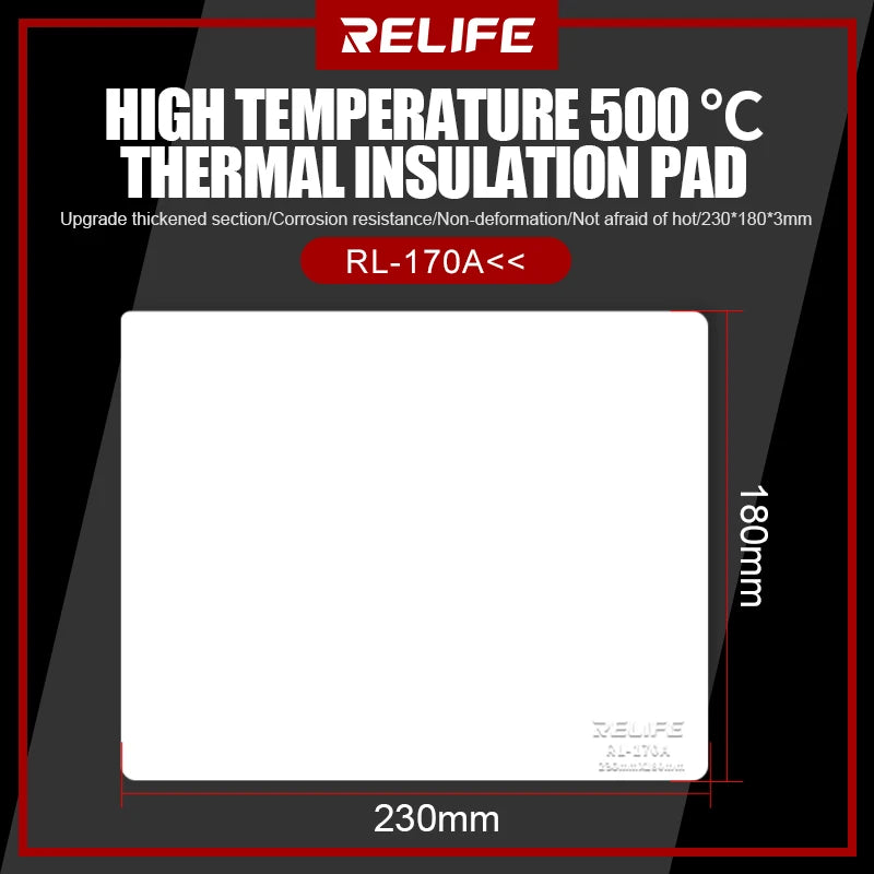 Relife Rl-170a 500 High Temperature Thermal Insulation Pad