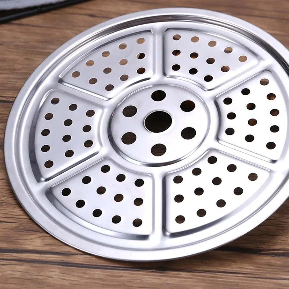 Durable Stainless Steel Steamer 16-34cm Compartment Steamed Rice